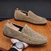 Мужские лоферы, высококачественная мягкая кожаная обувь, мужские легкие туфли на плоской подошве для вождения