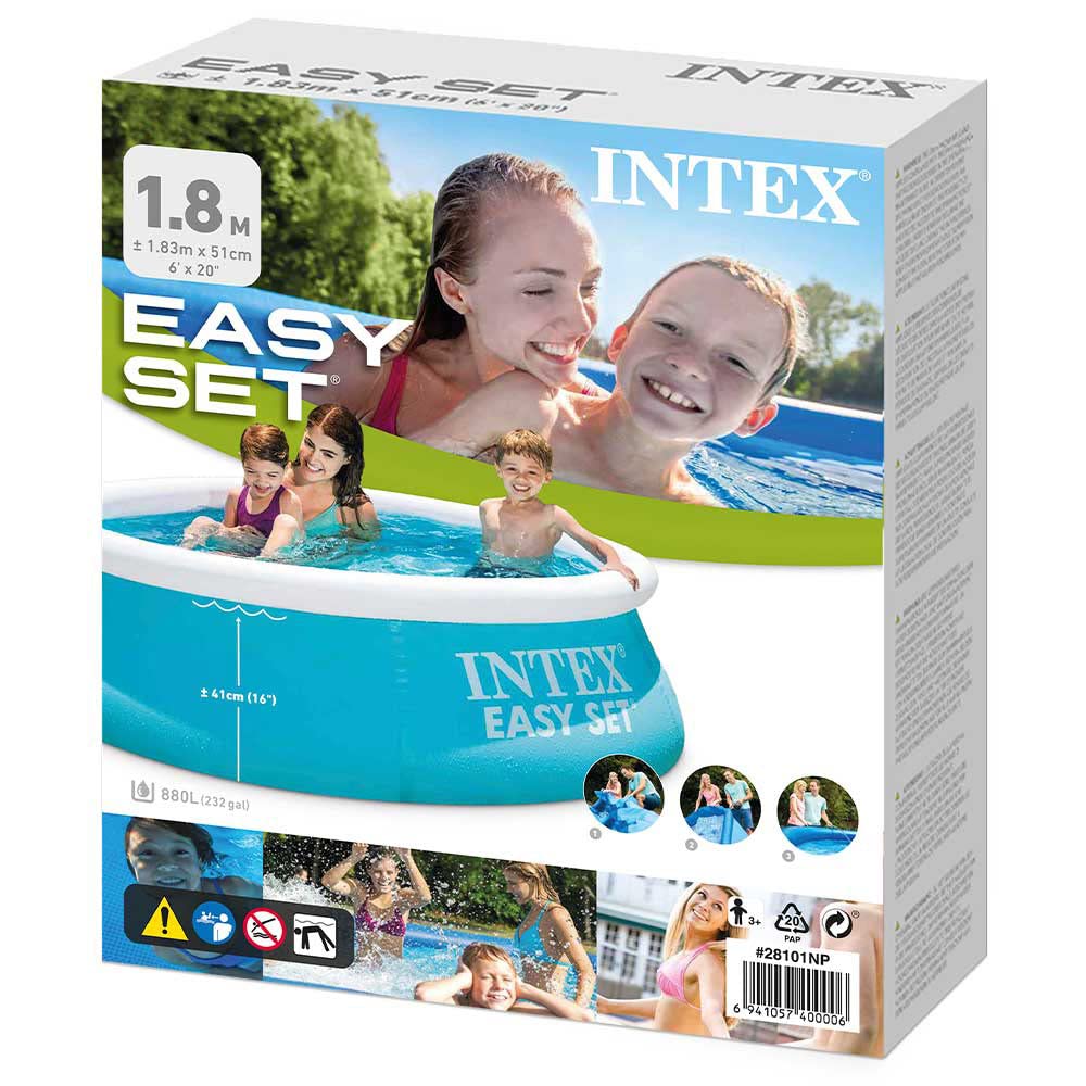 Бассейн INTEX Easy Set, Круглый, Синий, 183 x 51 см, 28101