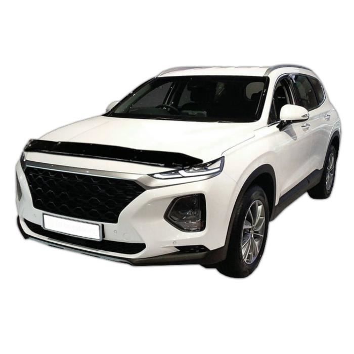 Déflecteur de Capot SCOUTT Hyundai Santa Fe 4, ABS, Installation Facile, Noir