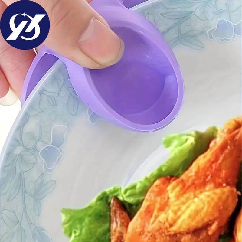 2 шт., силиконовый зажим для рук, силиконовый термостойкий палец, идеально подходит для кухни, перчатки против ожогов и щипцы для микроволновой печи, кухонные принадлежности