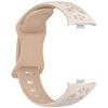 Двухцветный цветочный резной мягкий силиконовый ремешок Для Mi Band 8 9 Pro Redmi Watch 6 5 4 Водонепроницаемый дышащий удобный унисекс