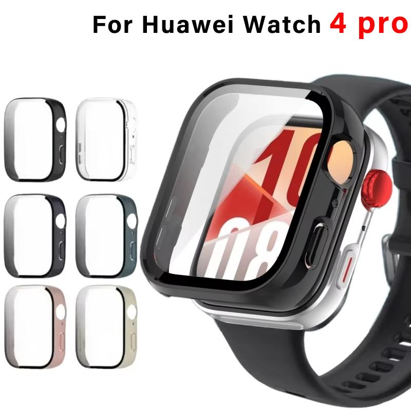 Стекло+Чехол для Huawei Watch Fit 4 Pro Аксессуары Закаленное Защитное Стекло Рамка Бампер Чехол для Huawei Watch Fit 4 Pro Чехол