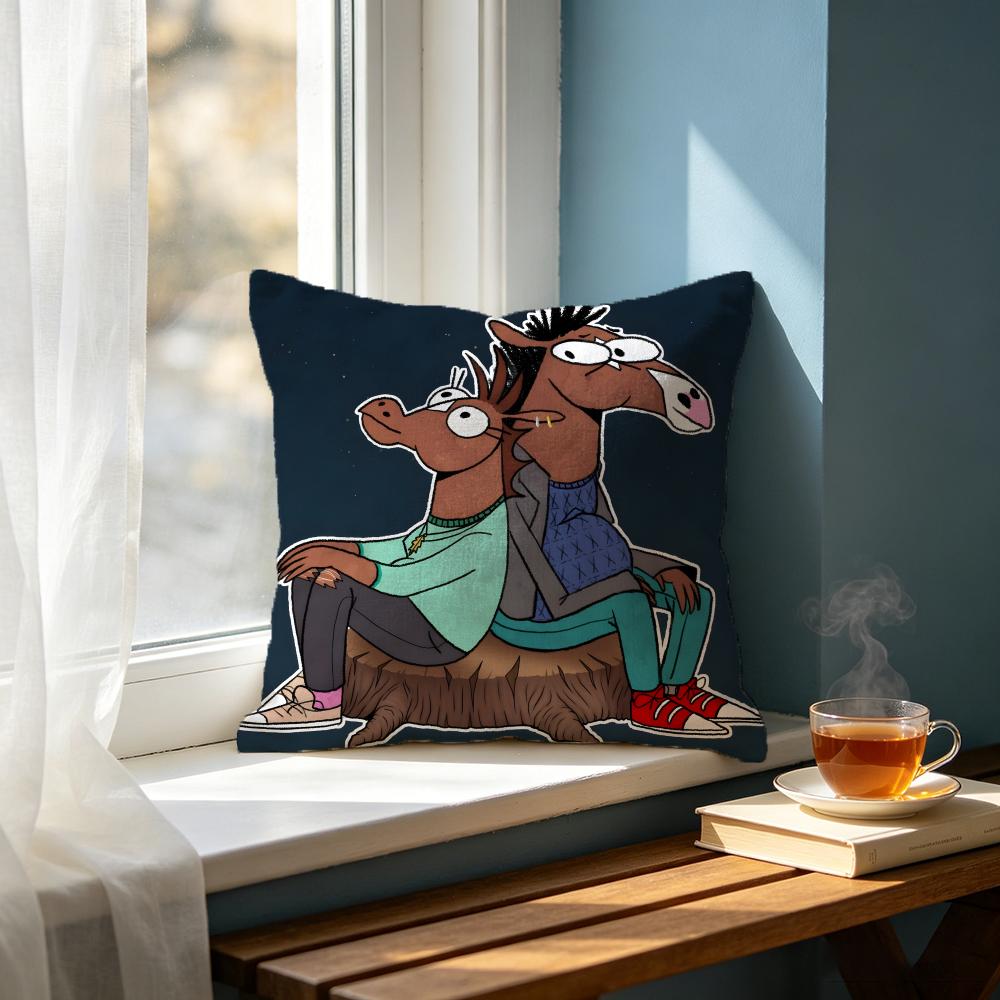 Cartoon BBoJack Horsemaned Cushion Cover Cushion Cover Set Pcs x x x Pillowcase Decorative Sofa Home Decor