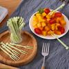50Pcs/Set Bento Stick Non-slip Decorative Lightweight Useful Dessert Food Fruit Pick for Shop