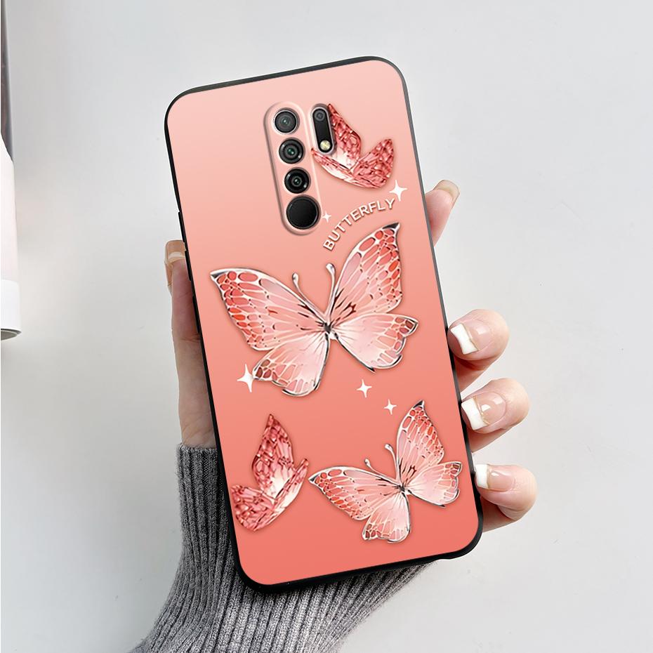 Чехол для Xiaomi Redmi 9 Чехол-крышка для Redmi 9 Prime M2004J19G M2004J19C redmi9 Милый Мультяшный Медведь Силиконовый ТПУ Мягкий Чехол для Телефона Задняя Крышка