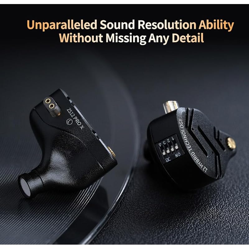 KZ ZS12 Pro X Earphones High-end 5BA+1DD Hybrid Earphones Wired Canal Type Ear Monitor Ear Hook High Sound Insulation HIFI Sound Quality All Metal