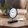 MUYIKA Декоративные металлические настольные часы Maniera с бесшумным механизмом, 2 разных цвета, украшение для дома, настольные и настольные часы, стильные часы для дома