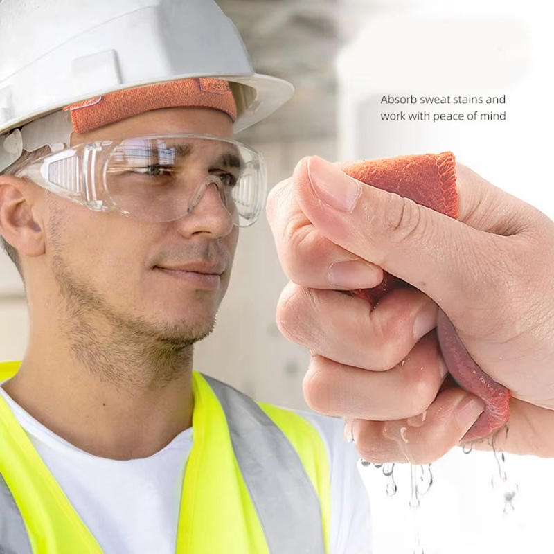 2Pcs Hard Hat Sweatband Replacement Safety Helmet Liner Pad Fire Resistant Sweat Absorbing Band for Construction Work