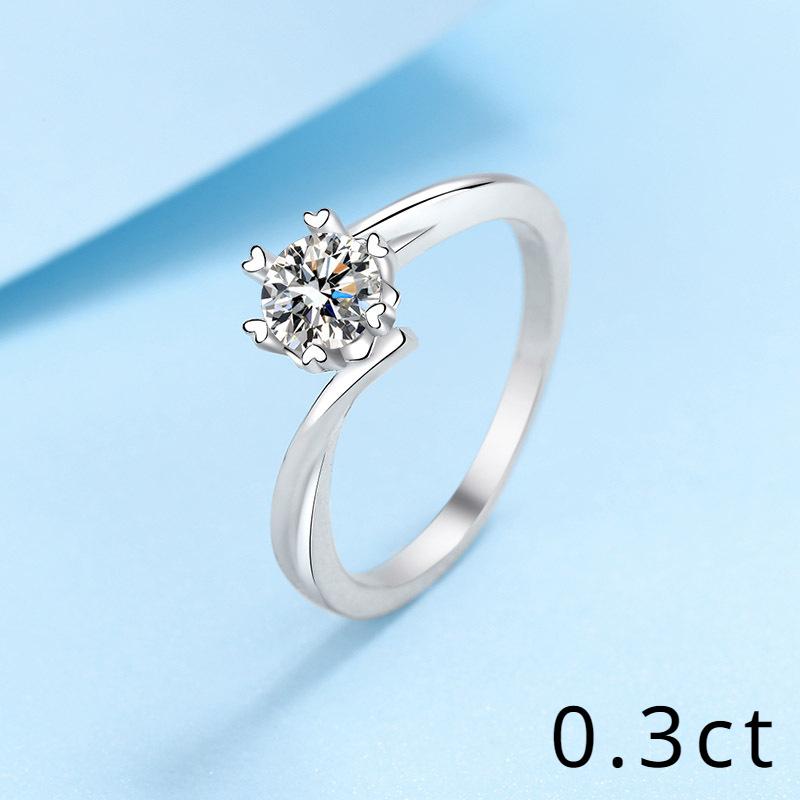 Серебряное кольцо S925 для женщин 30 минут 50 минут кольцо со снежинкой из муассанита с покрытием из золота pt950 Обручальное кольцо, кольцо для предложения, подарок подруге
