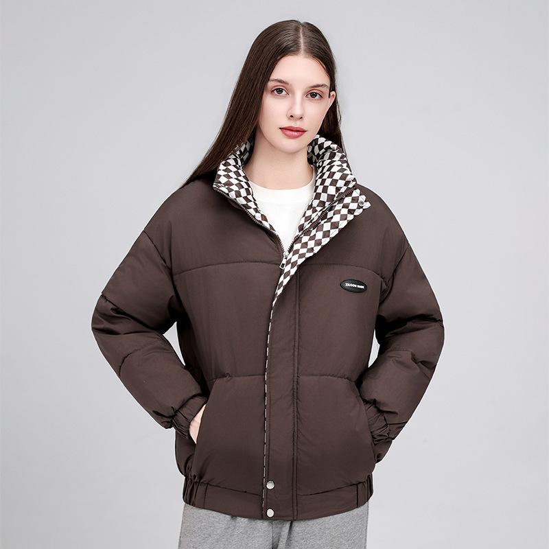 Winter new warm cotton-padded clothes women's foreign style European and American style stand-up collar short cotton-padded clothes cotton-padded jac