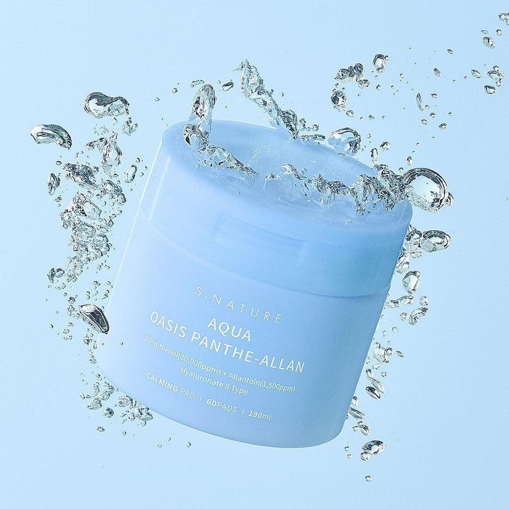 S.NATURE Aqua Oasis Panthe-Allan успокаивающие подушечки 60 шт.
