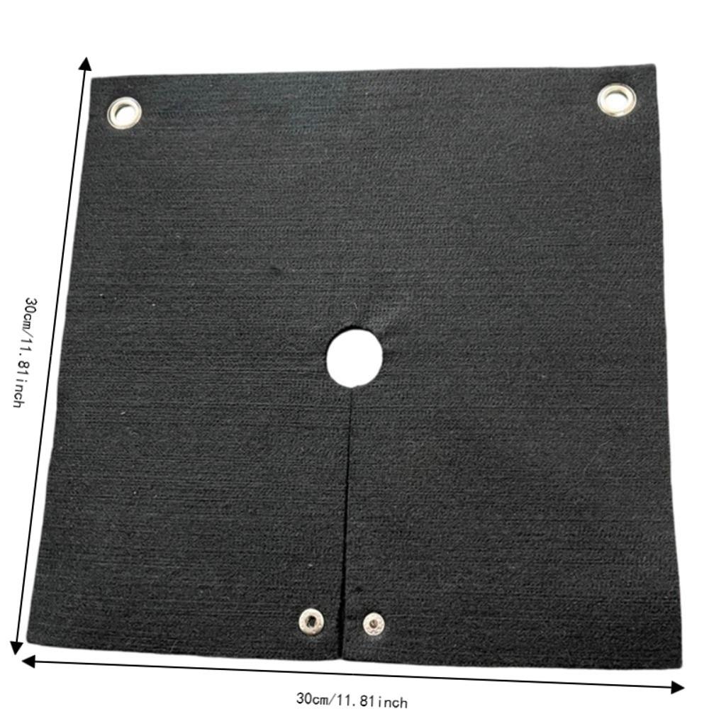 Black Color Welding Blanket 5mm Thick Heat Shield Mat Durable Fireproof Welding Mat  Plumbing Work