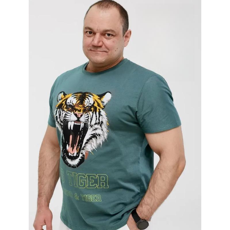 Летний топ с круглым вырезом и 3D-принтом с животным узором, модная повседневная мужская футболка с коротким рукавом