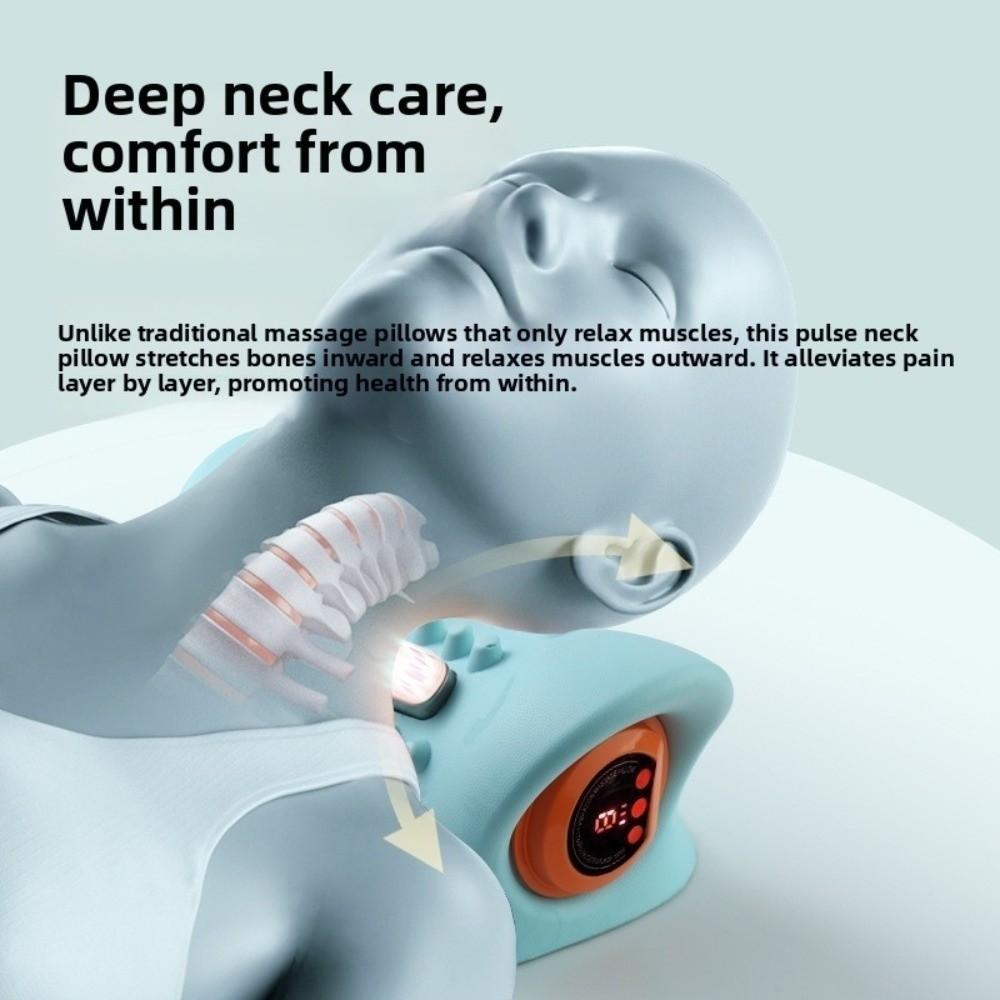 Neck and Head Cervical Massager EMS Acupoint Massage Pillow Cervical Massage Pillow  Relaxation Use