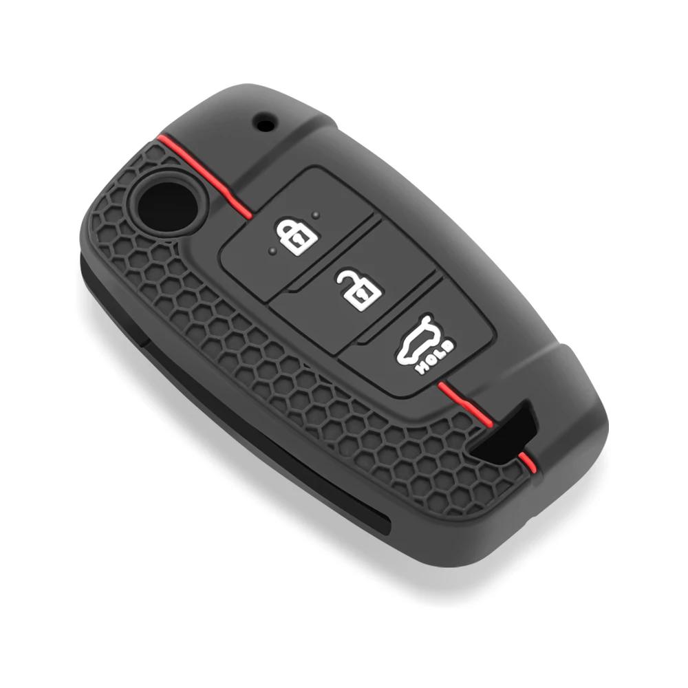 Силиконовый чехол для автомобильного ключа дистанционного управления для Hyundai Tucson 2022 2023 Accent Solaris Elantra I30 I35 I40 Kona Celesta Sonata Creta Key Cover
