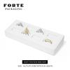 FORTE Customized Microfiber Leather Jewelry Display Set Stand White Jewelry Display Table Ring Necklace Jewelry Display Props