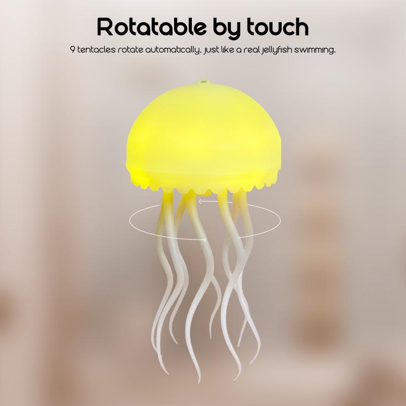 Smart Jellyfish Night Light: Colorful White Noise Sleep Aid and Hanging Atmosphere Lamp