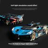 1:Масштаб 1:32 Bugatti Литой металлический автомобиль Модель Симуляция звука и света Гоночный спортивный автомобиль Детская игрушка Коллекция Украшение Подарок