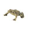 Solid Brass Lucky Rich Toads Frog Animal Statue Decor Tea Pet Bronze Ornaments Craft Collection NEW