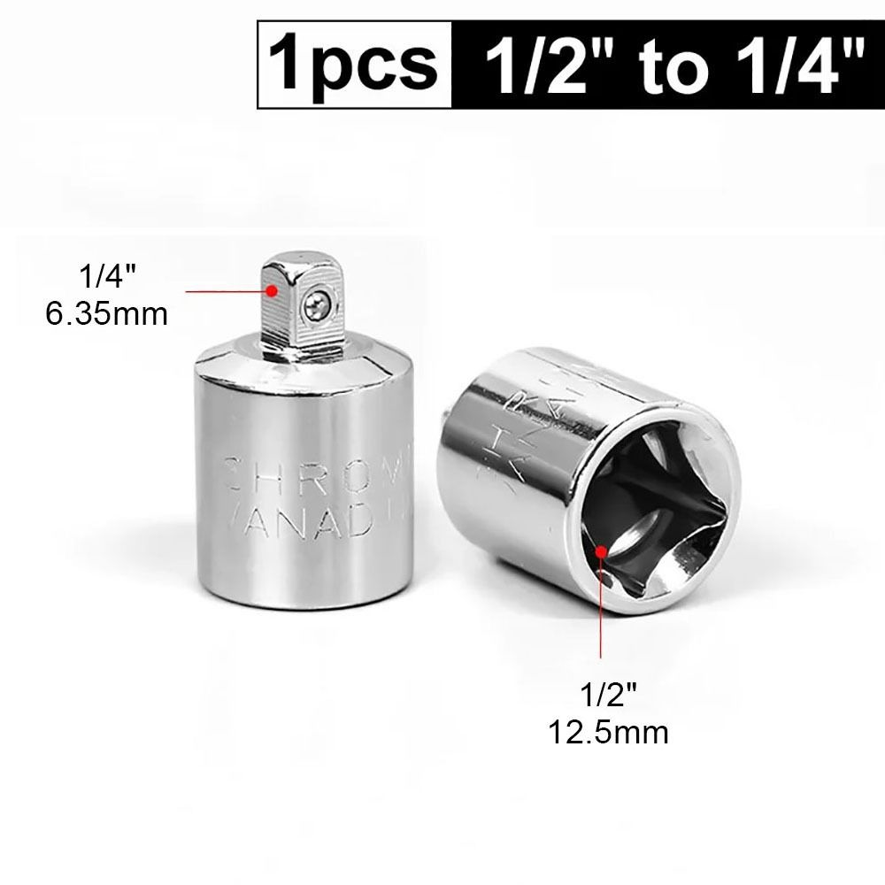 1Pcs Head Adapter Socket Adapter 1/4 3/8 1/2 Inch Socket Converter Durable Ratchet Wrench Sleeve