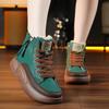 Trendy Design Cotton Shoes  Winter New Collection Solid Color Casual High Lift Thick Bottom Anti Slip Women's Cotton Shoes