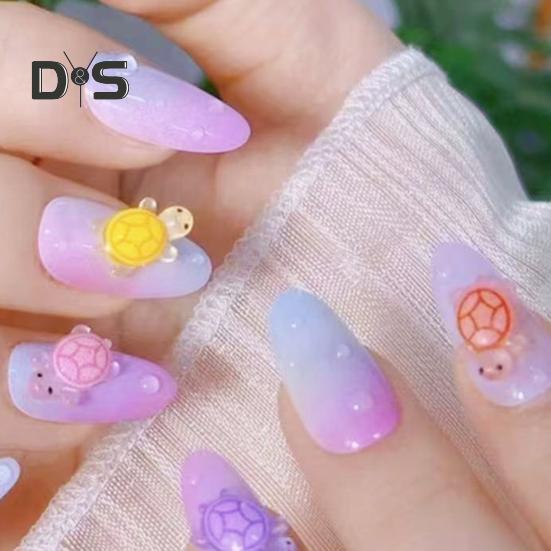 200 Pcs Mini Resin Turtles Glow In The Dark Tiny Turtle Figurines Miniature Turtle Statues for DIY Fairy Garden Micro Landscaping Decor