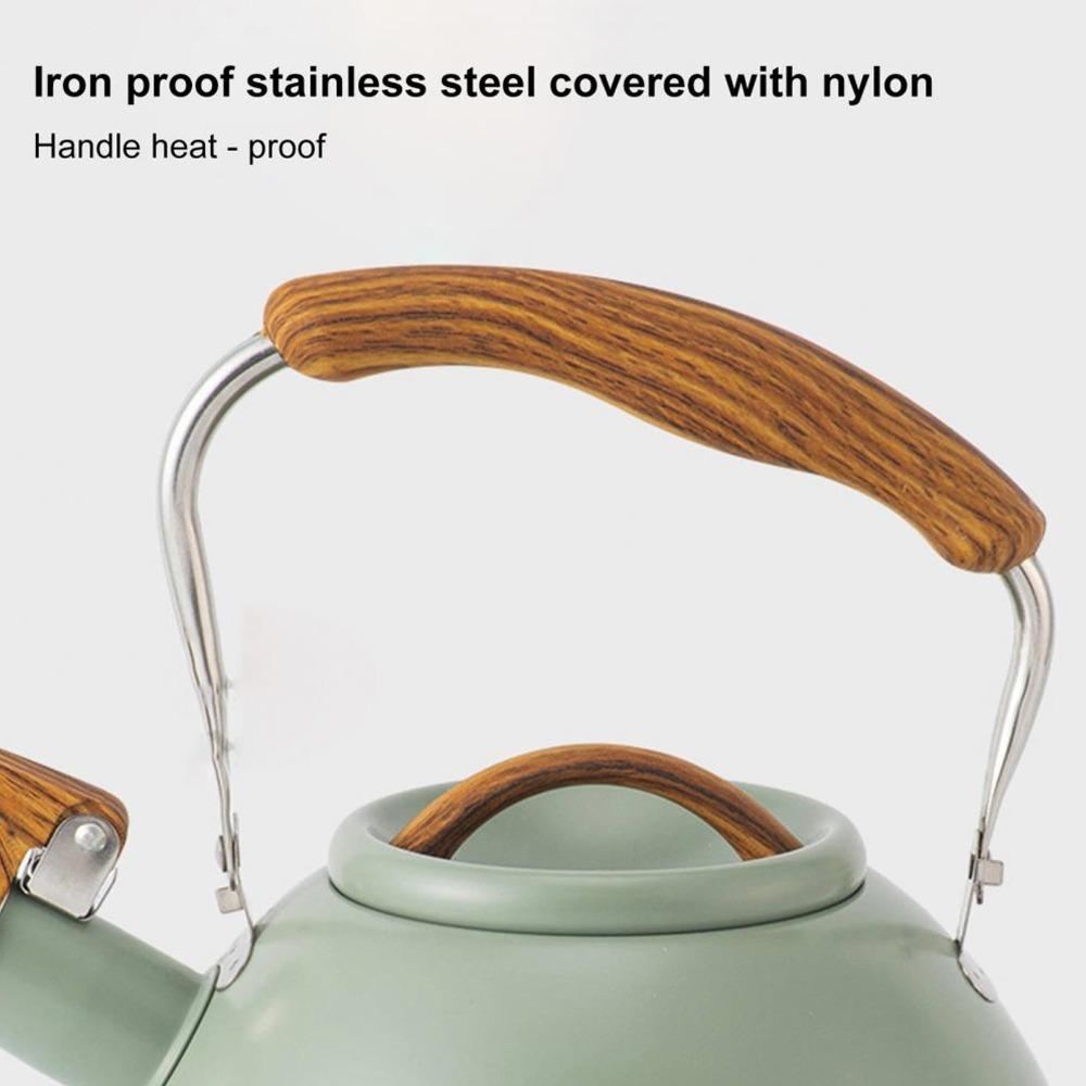 3L Capacity Whistling Tea Kettle Stainless Steel Stainless Steel Teapot Home Use