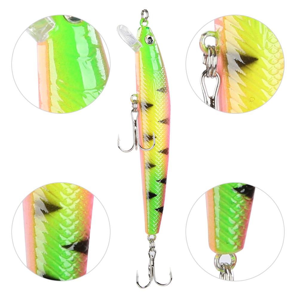20 шт. Пластиковые рыболовные приманки, красочные искусственные реалистичные рыболовные приманки, снасти