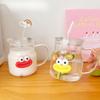 Инс ветрозащитный стакан с крышкой и ручкой милый стакан для воды с соломинкой кружка для девочек пара бытовой чашка для цветочного чая