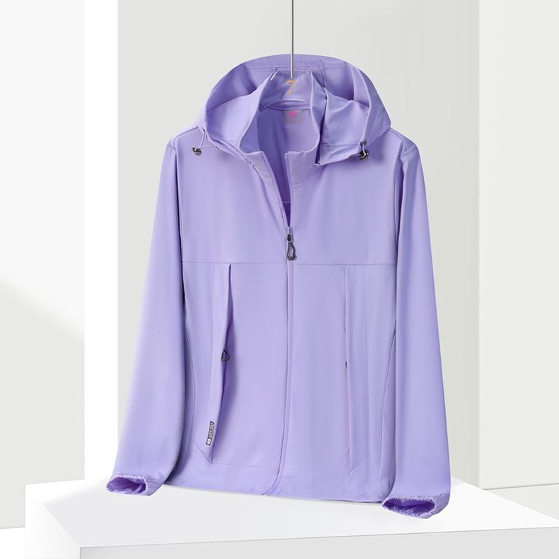 Sunscreen Clothing Summer Hooded Sunscreen Clothing Men's and Women's Light and Breathable UPF10 + Outdoor Skin Clothing Quick Drying