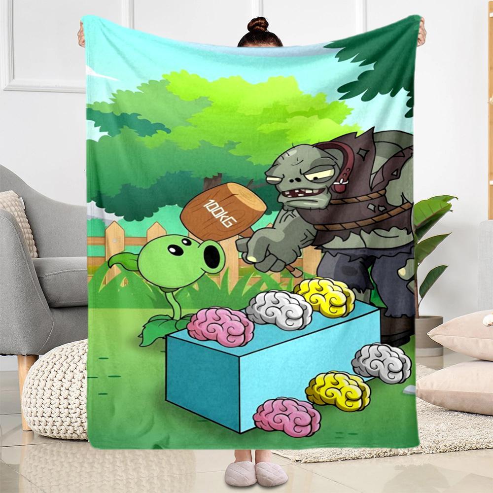 Plants vs. Zombies blankets Suitable for sofas, travel, living rooms also a good gift for friends and family Suitable for all seasons.