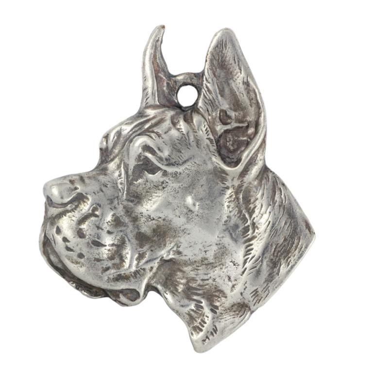 Great Dane I – Silver-plated dog pendant, handbag decoration | Art-Dog