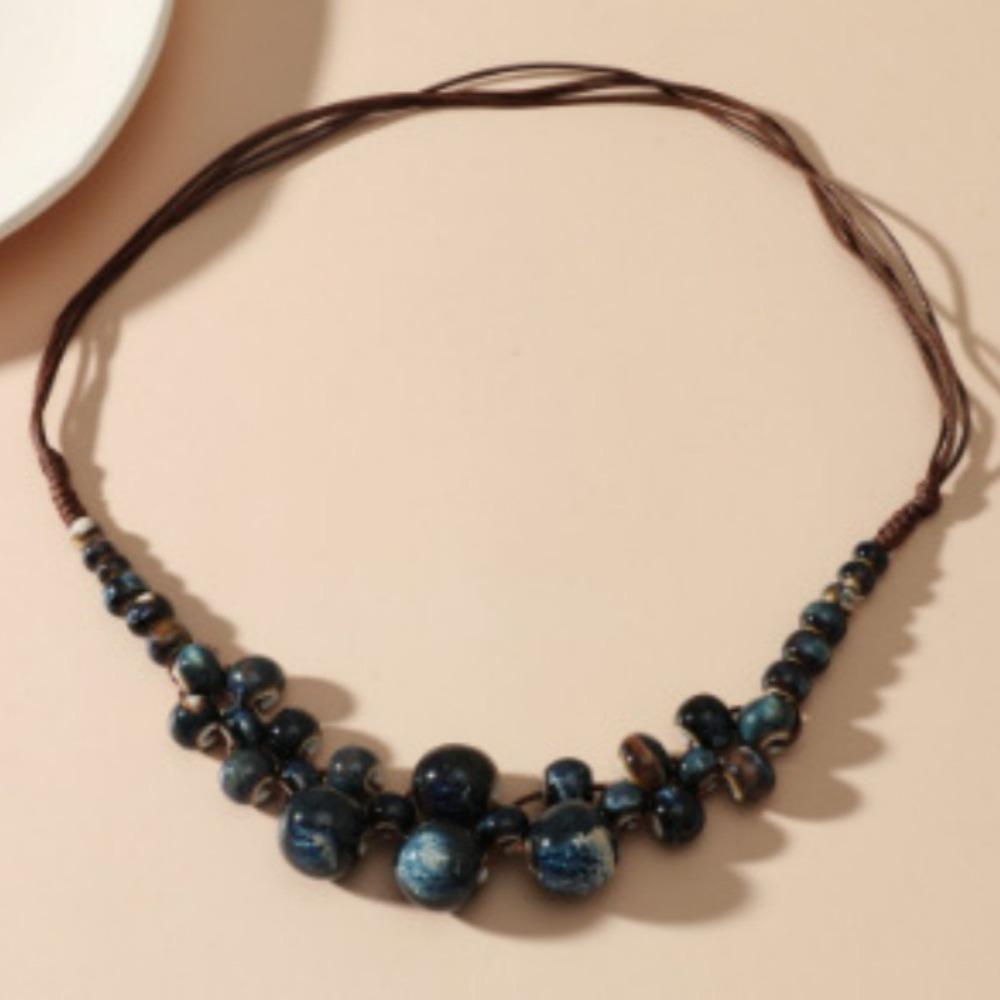 Винтажные украшения ручной работы в стиле бохо, многослойное длинное ожерелье из бисера, цепочка для свитера для женщин