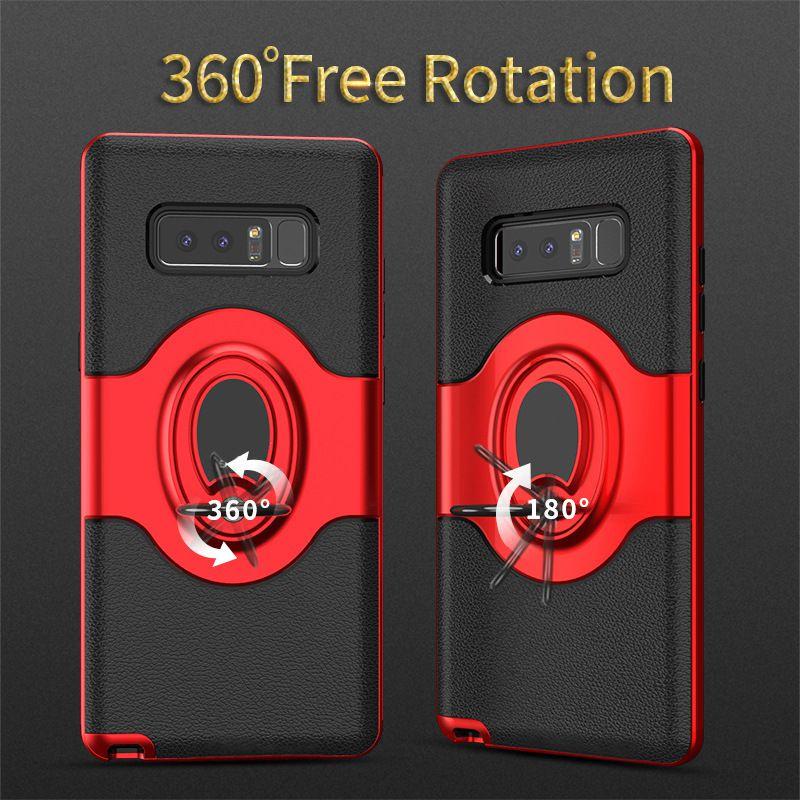Высококачественный защитный чехол-броня из ТПУ с вращающимся на 360 градусов кольцом-держателем для Samsung S9