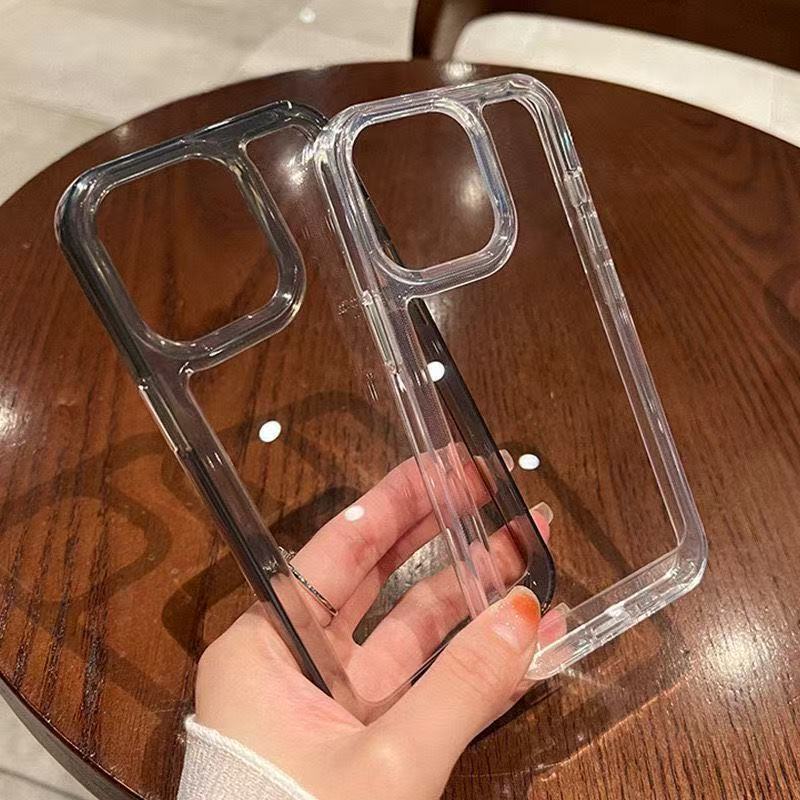 Силиконовый прозрачный противоударный чехол для телефона для IPhone 17 Pro Air 16 15 14 13 12 11 Pro Max XS XR 7 8 Plus Прозрачная защитная крышка