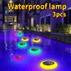 3PCS Solar Outdoor Lights Motion Sensor Solar Wall Light Waterproof Emergency Waterproof For Floating Pool Light Street Garden Porch