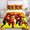 Superhero Family Adventure Print 3Pcs Bedding Setduvet Cover With 2 Bedropillowcase Home Birthday Gift