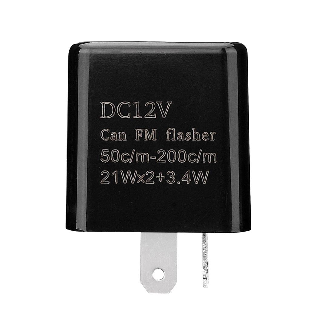 Weasch 2 шт. 12 В постоянного тока регулируемый контактный мигающий модуль Замена Совместимое светодиодное электронное реле-мигалка для