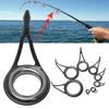 O Ring Stainless Steel Eye Ceramic Ring Fishing Rod Guide Tackle Box Accessories Tip Repair Kit