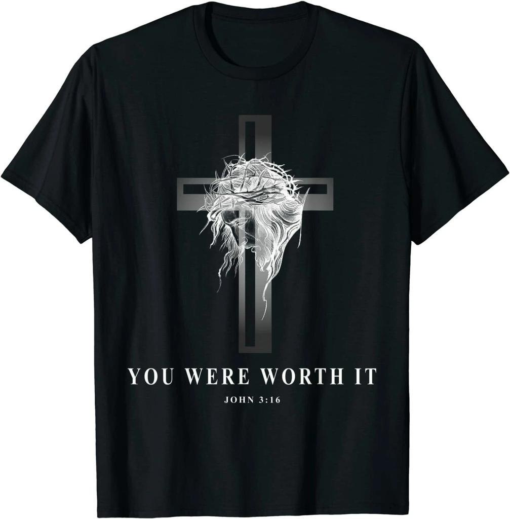 NEW LIMITED You Were Worth It Christian Premium Great Gift Idea T-Shirt S-5XL