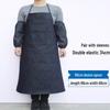 Прочный джинсовый рабочий фартук с эластичными рукавами