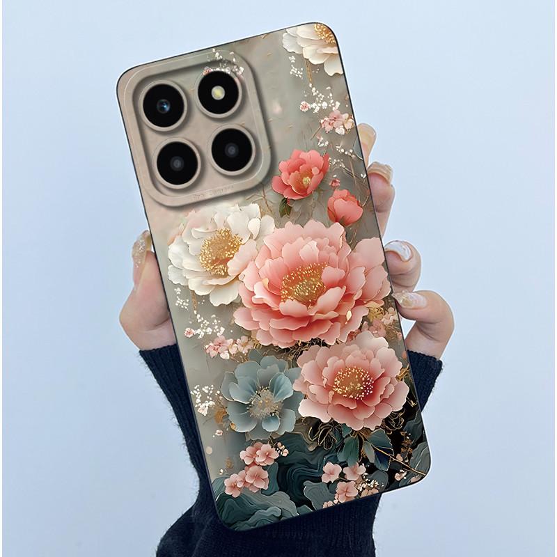Чехол для Honor X6a X6b X6c X6 X6s Простота цветок Мягкий силиконовый чехол Для HonorX6a X 6B X6 b Оболочка Защита камеры телефона Funda