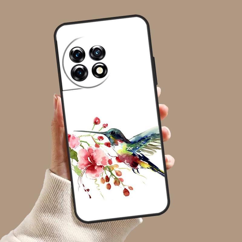 Чехол 'Колибри и Цветы' Для OnePlus Nord CE 5 2 3 4 Lite N30 OnePlus 13 11 12 15 13T 13R 10T 12R 9 10 Pro Обложка