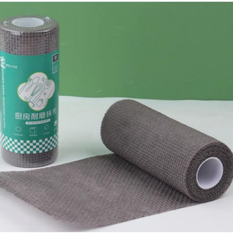 1 рулон = 25 шт. кухонной ткани, одноразовая щетка для кастрюли, посуда, износостойкая ткань, не повреждающая ткань для кастрюли и миски, без прилипания масла