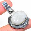 Rainbow Moonstone, Topaz 925 Sterling Silver Jewelry Pendant 2.01" G0N31