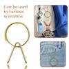 1/2Pcs Key Clip Stainless Steel Clamp Design Easy Installation Split Ring Alternative Key Organizer Key Accessory