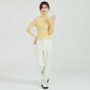 Golden Chrysanthemum Women's Wool Silk Turtleneck Sweater