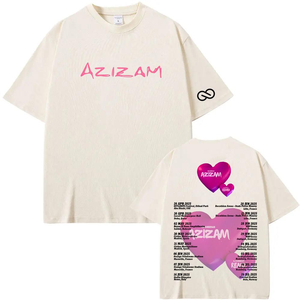 Ed Sheeran 2025new Футболки Метал Рок Группа Футболки Чистый Хлопок Мужские Женские Харадзюку Мода Топы с Круглым Вырезом 100% хлопок Летние футболки