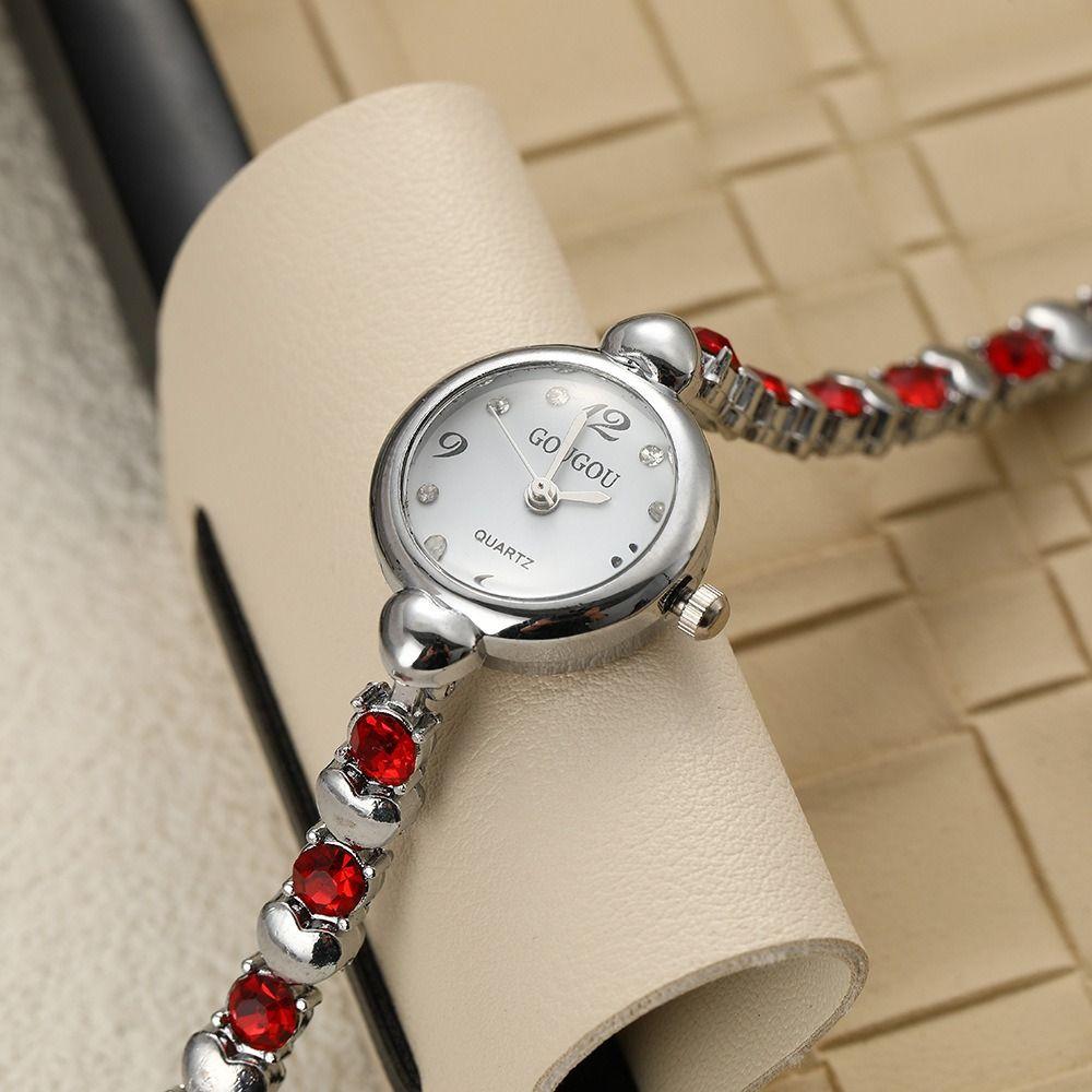 Versatile Luxury Wrist Watches Round Small Dial Womens Quartz Wristwatch Quartz Watch Girls Gift