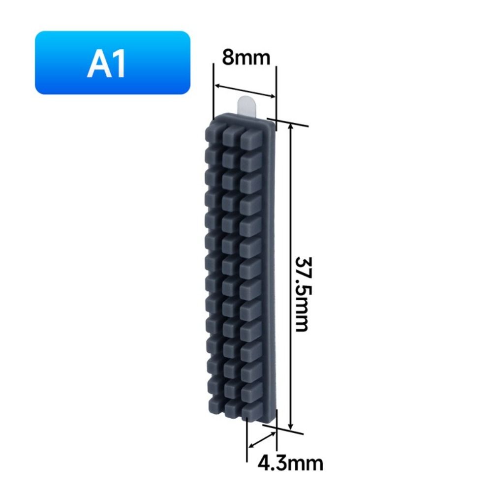 Mounted Design Silicone Brush Scrubber Function Nozzle Wiper Hotbed Mounted Brush 3D Printing